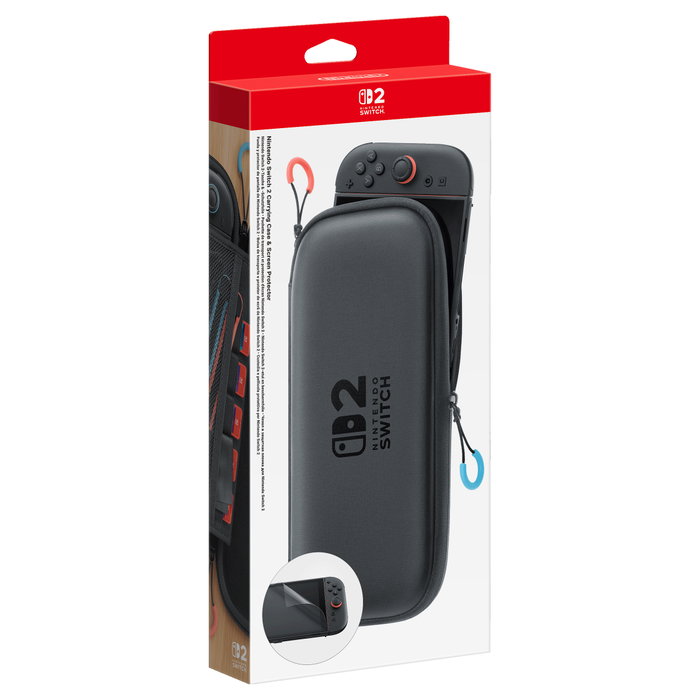 Nintendo Kit de Funda de Transporte y Protector de Pantalla para Nintendo Switch 2, Negro