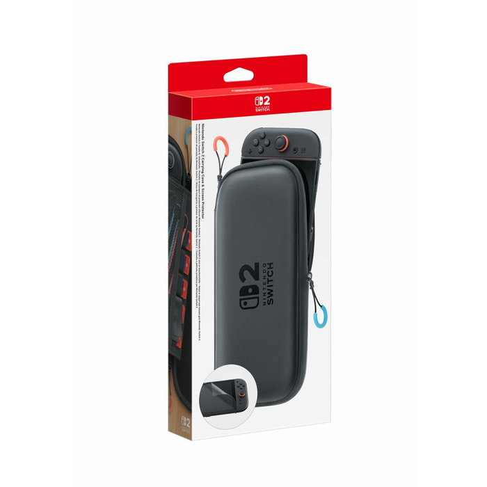 Nintendo Kit de Funda de Transporte y Protector de Pantalla para Nintendo Switch 2, Negro