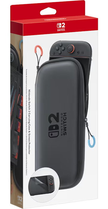 Nintendo Kit de Funda de Transporte y Protector de Pantalla para Nintendo Switch 2, Negro