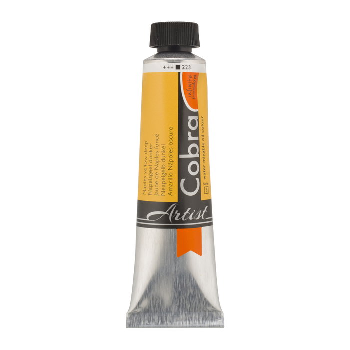 Cobra Cobra Artist Color Al Óleo Miscile Con Agua Tubo 40 ml Amarillo Nápoles Oscuro 223 Cobra Cobra Artist Color Al Óleo Miscile Con Agua Tubo 40 ml Amarillo Nápoles Oscuro 223
