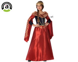 Disfraz Reina Medieval Rojo Infantil