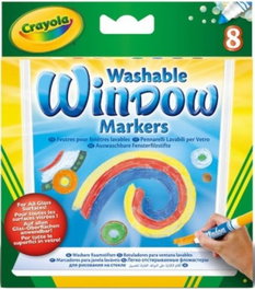 Crayola Estuche de 8 Rotuladores para Ventana Lavables