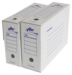Caja Archivo Definitivo Carton Automontable Olef System Easy A4 114Mm (8062151) (Set de 25)