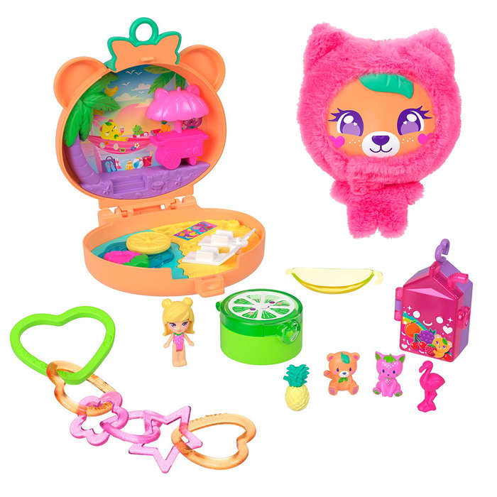 Mattel Cofre Osito De Peluche Polly Pocket Jkc79 Muñeca Accesorios Mattel Cofre Osito De Peluche Polly Pocket Jkc79 Muñeca Accesorios