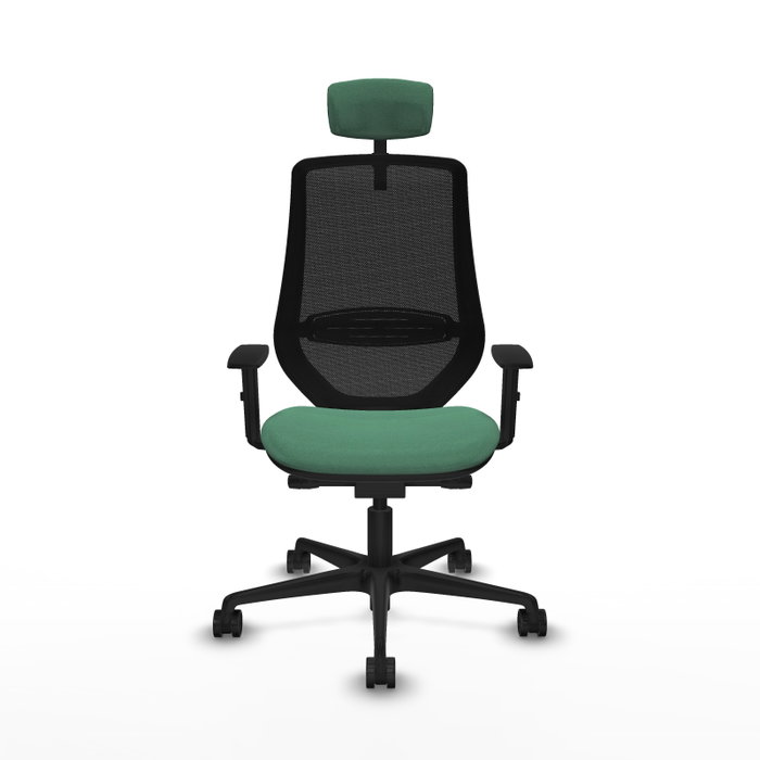 PIQUERAS Y CRESPO Silla de oficina Mardos Verde esmeralda y Negro