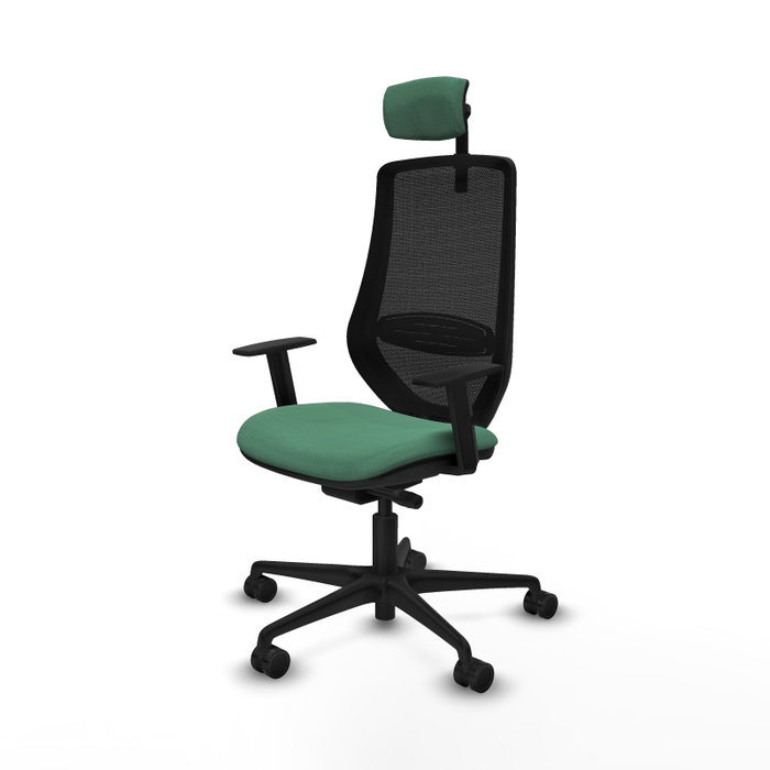 PIQUERAS Y CRESPO Silla de oficina Mardos Verde esmeralda y Negro