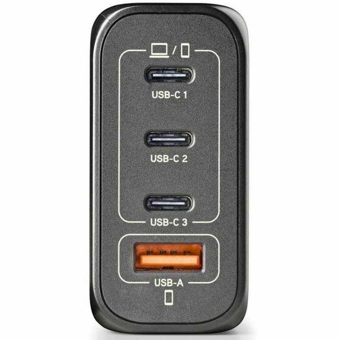 NGS BUD 240W Cargador de Pared GaN 240W 4 Puertos (3 USB-C + 1 USB-A) Negro NGS BUD 240W Cargador de Pared GaN 240W 4 Puertos (3 USB-C + 1 USB-A) Negro