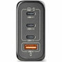 NGS BUD 240W Cargador de Pared GaN 240W 4 Puertos (3 USB-C + 1 USB-A) Negro