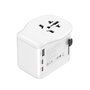 Simon Adaptador de Viaje Universal con 3 Puertos USB (1A+2C) 65W para Más de 200 Países, Carga Rápida, Incluye Bolsa