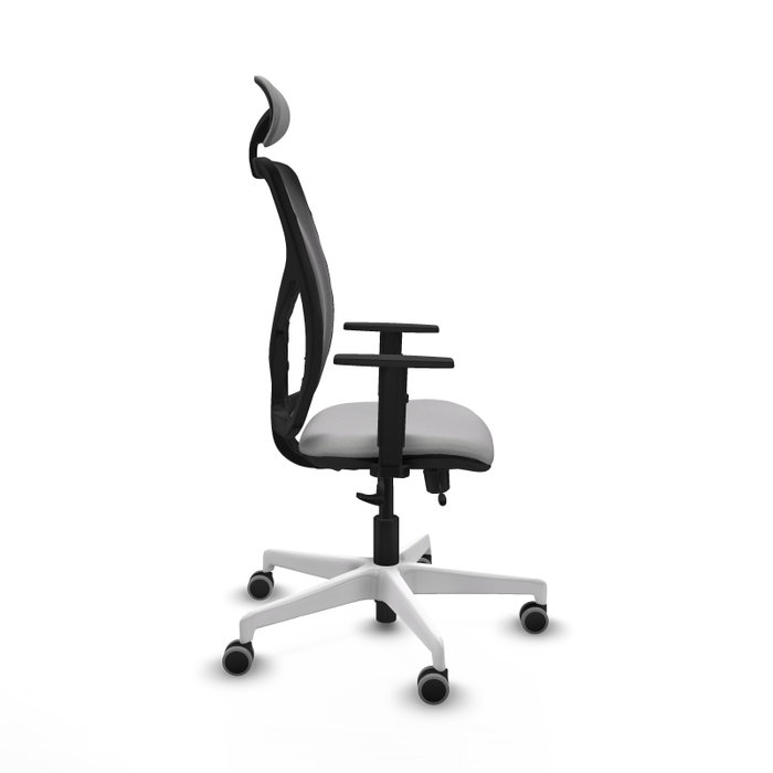 PIQUERAS Y CRESPO Silla de oficina Motilla con mecanismo Sincro/Traslack, Gris claro y Negro PIQUERAS Y CRESPO Silla de oficina Motilla con mecanismo Sincro/Traslack, Gris claro y Negro