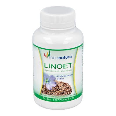 TRICONATURA Linoet 60Perlas Aceite de Lino Omega-3 para Estreñimiento, Colesterol y Menopausia 1000 mg por Perla