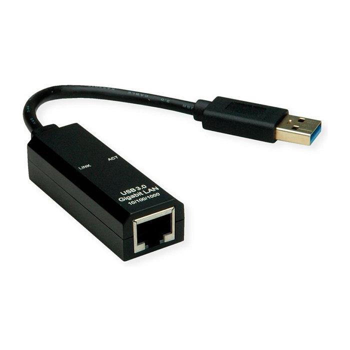 VALUE VALUE 12.99.1119 Adaptador USB 3.2 Gen 1 a Gigabit Ethernet RJ-45, Negro VALUE VALUE 12.99.1119 Adaptador USB 3.2 Gen 1 a Gigabit Ethernet RJ-45, Negro