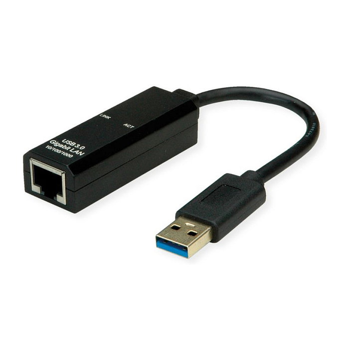 VALUE VALUE 12.99.1119 Adaptador USB 3.2 Gen 1 a Gigabit Ethernet RJ-45, Negro VALUE VALUE 12.99.1119 Adaptador USB 3.2 Gen 1 a Gigabit Ethernet RJ-45, Negro