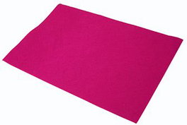 PRYSE Pack de 10 planchas de fieltro de 40x60 cm color rosa
