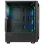 Rampage SHIVA Caja PC con ventana 4x ventilador 120mm Rainbow negra