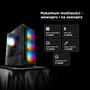 Rampage SHIVA Caja PC con ventana 4x ventilador 120mm Rainbow negra