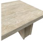 DKD Home Decor Mesa de Centro Olmo y Mármol Travertino 160x80x43