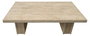 DKD Home Decor Mesa de Centro Olmo y Mármol Travertino 160x80x43