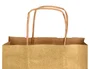 Q-connect Bolsa Papel Kraft Oro L con Asa Retorcida 320x400x140 mm Paquete 25 Unidades