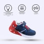 Deportiva Suela Tpr Con Luces Spiderman Azul Oscuro 30