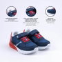 Deportiva Suela Tpr Con Luces Spiderman Azul Oscuro 30