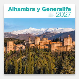 TRIANGLE POSTALS Calendario de pared 2027 Alhambra (30x30 cm) de espiral