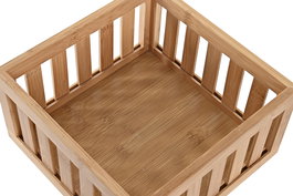 DKD Home Decor Cesta Basicos Natural Bambu 22 x 11.5 x 22 cm