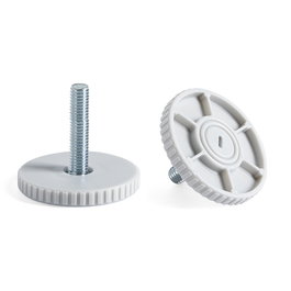 Herrajes Alk Pie Nivelador Rido Ø50 M8X40 Gris Claro