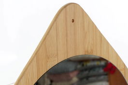 DKD Home Decor Espejo Scandi Natural Madera Cristal 45 x 38 x 1 cm (2 Unidades)