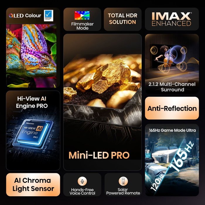 Hisense 55U7Q PRO 55 pulgadas MiniLED 4K Smart TV 165Hz