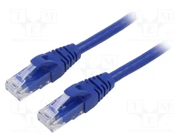 QOLTEC Cable Patch Cord Cat 6 U/UTP 5m Azul
