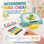 Jugatoys - pequeñ@sartistas Proyector dibujo 2 en 1 con accesorios y luces