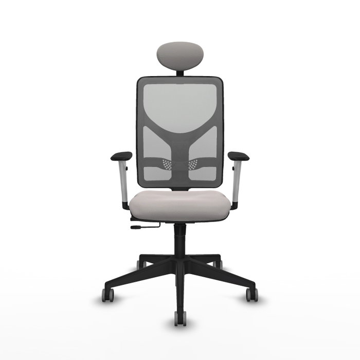 PIQUERAS Y CRESPO Silla de oficina Motilla Sincro/Traslack Blanco y Gris PIQUERAS Y CRESPO Silla de oficina Motilla Sincro/Traslack Blanco y Gris