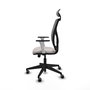 PIQUERAS Y CRESPO Silla de oficina Motilla Sincro/Traslack Blanco y Gris
