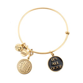 Alex And Ani Pulsera Dorada Ajustable