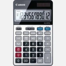 Canon HS-20TSC Calculadora Financiera de Escritorio, 12 Dígitos, Negro y Plata