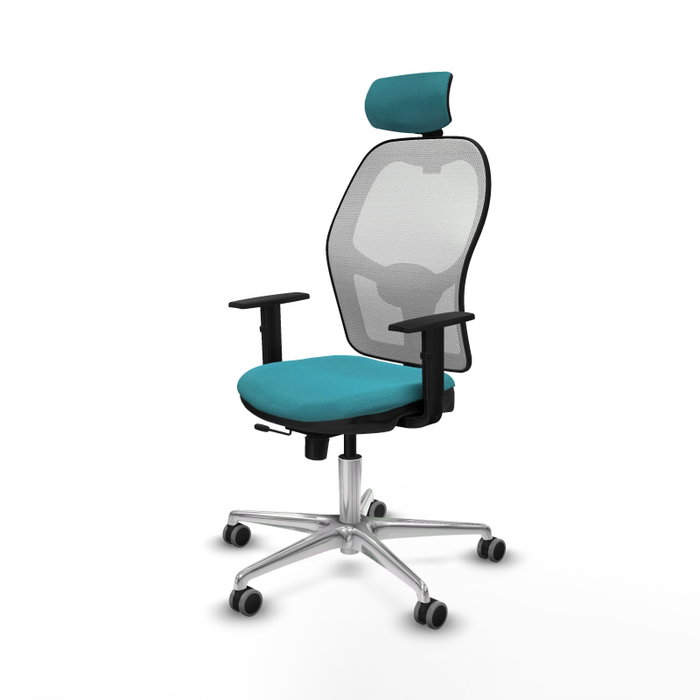 PIQUERAS Y CRESPO Silla de oficina Jorquera Turquesa y Blanco PIQUERAS Y CRESPO Silla de oficina Jorquera Turquesa y Blanco