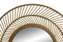 DKD Home Decor Espejo Bambú Cristal 81x81 cm Natural