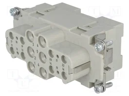 HARTING Han K 6/12 Pos. F Insert - Plantilla de contacto hembra HDC