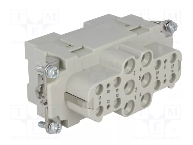 HARTING Han K 6/12 Pos. F Insert - Plantilla de contacto hembra HDC