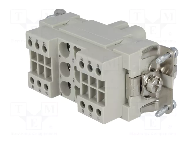 HARTING Han K 6/12 Pos. F Insert - Plantilla de contacto hembra HDC