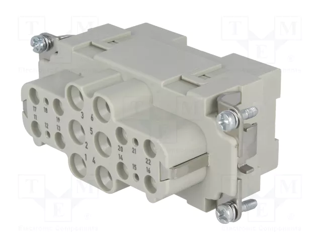 HARTING Han K 6/12 Pos. F Insert - Plantilla de contacto hembra HDC