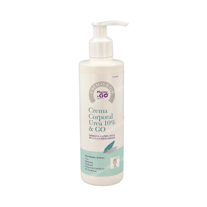 PHARMA & GO Crema de Urea 10% 250 ml - Hidratante Intensa para Piel Seca - Mejora Elasticidad PHARMA & GO Crema de Urea 10% 250 ml - Hidratante Intensa para Piel Seca - Mejora Elasticidad