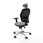 PIQUERAS Y CRESPO Silla de oficina Jorquera con mecanismo Sincro Gris y Negro