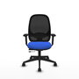PIQUERAS Y CRESPO Silla de oficina Cilanco Azul con mecanismo Sincro/Traslack