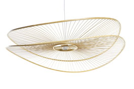 DKD Home Decor Lámpara Techo Bambú Natural 100 x 100 x 25 cm