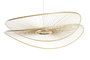 DKD Home Decor Lámpara Techo Bambú Natural 100 x 100 x 25 cm