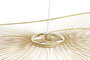 DKD Home Decor Lámpara Techo Bambú Natural 100 x 100 x 25 cm