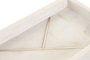 DKD Home Decor Bandeja Marmol 2025 Glam Blanco Dorado 15 x 3.8 x 30.5 cm