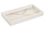 DKD Home Decor Bandeja Marmol 2025 Glam Blanco Dorado 15 x 3.8 x 30.5 cm